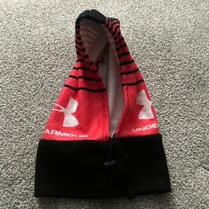 Under Armour Red and Black Balaclava